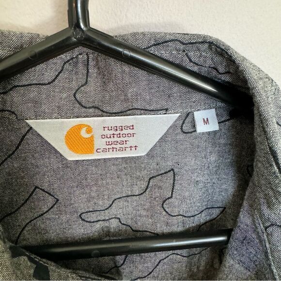 Carhartt camo button down shirt, NWOT, M - Picture 4 of 12